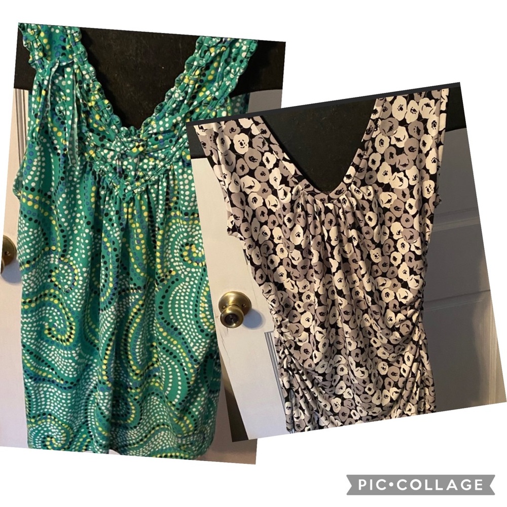 Bundle of 2 sz Med tank/sleeveless tops EUC